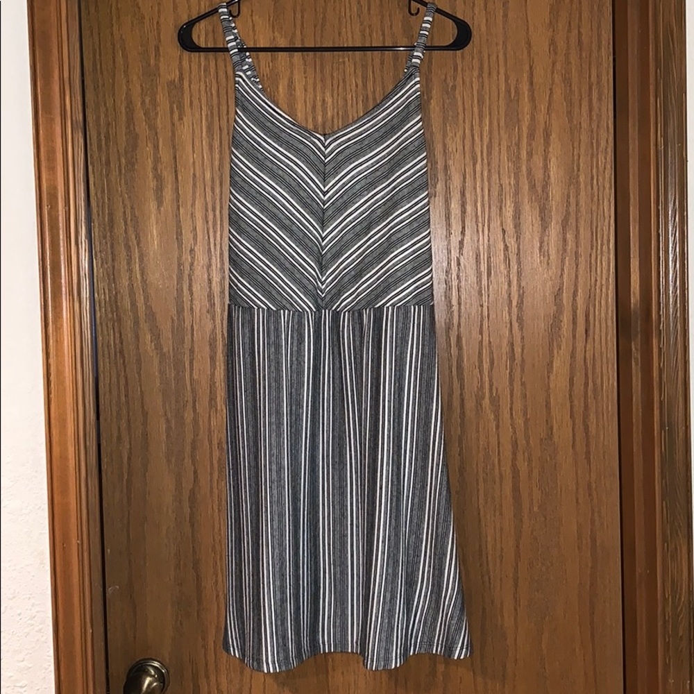 Cute B&W Striped Dress Size M